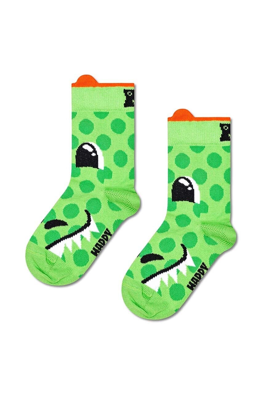 Detské ponožky Happy Socks Kids Dragon Sock zelená farba, P001435