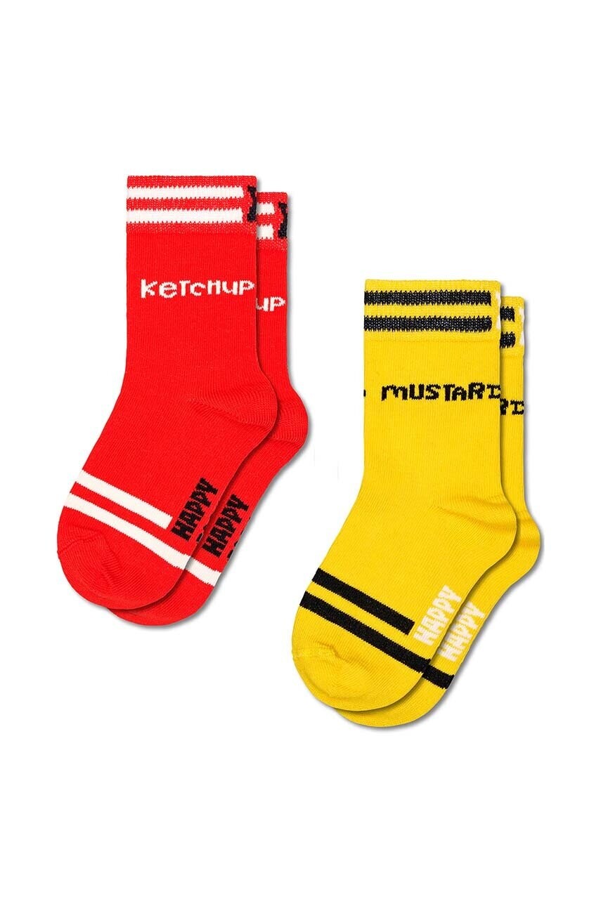 Detské ponožky Happy Socks Kids 2-Pack Ketchup Socks P001468