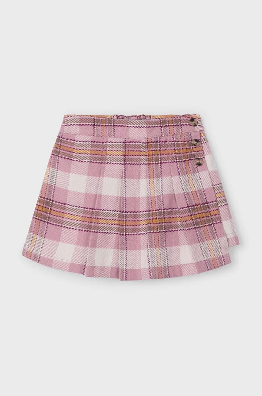 Dievčenská sukňa Mayoral ružová farba, mini, rovný strih, 4909