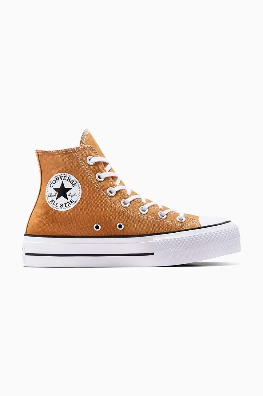 Tenisky Converse Chuck Taylor All Star Lift dámske, žltá farba, A11537C