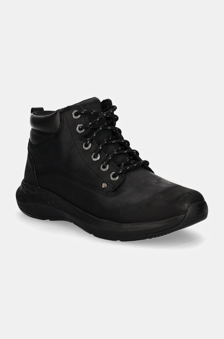 Topánky Skechers PARSON EDERIC pánske, čierna farba, 205175