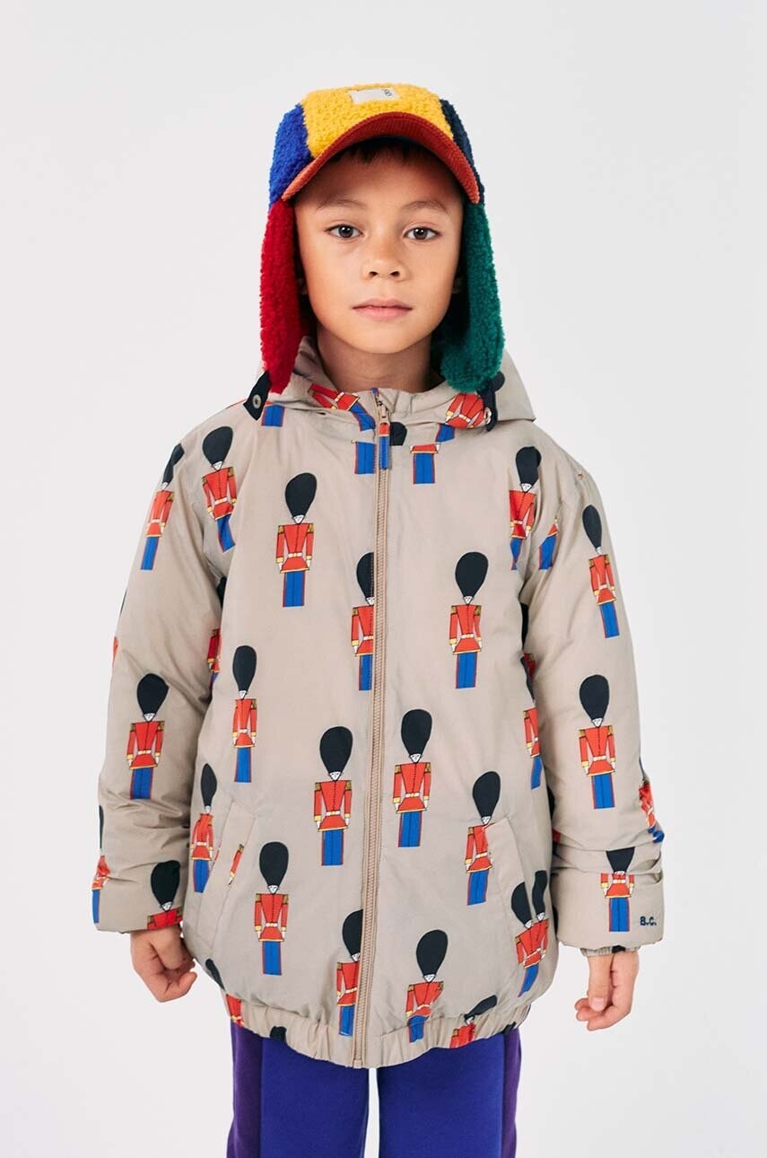 Detská bunda Bobo Choses Little Tin Soldier béžová farba, 224AC135
