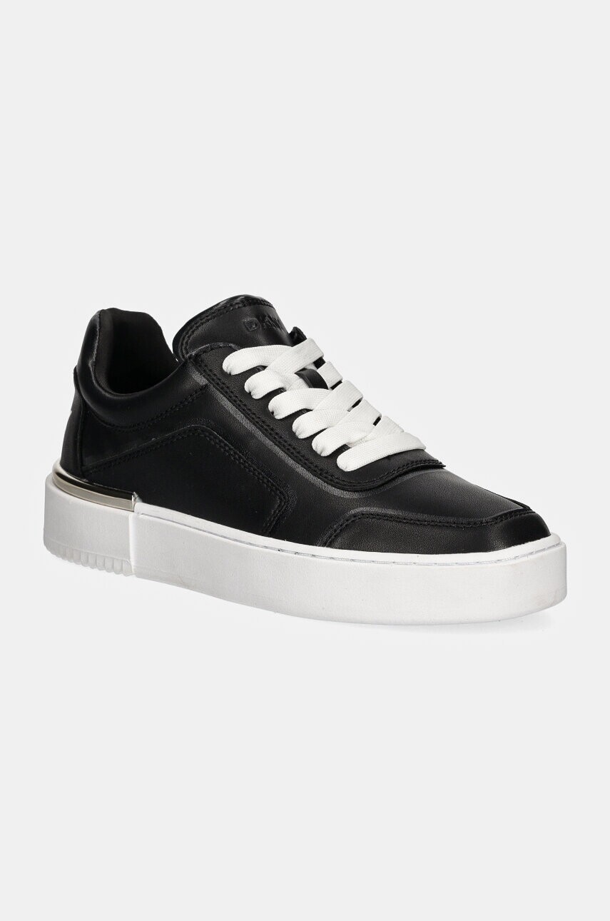 Kožené tenisky Dkny Baylor čierna farba, K3491306