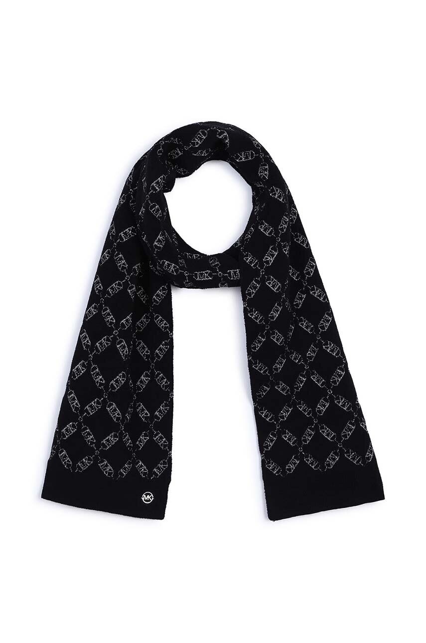 Detský šál Michael Kors čierna farba, vzorovaný, R30231
