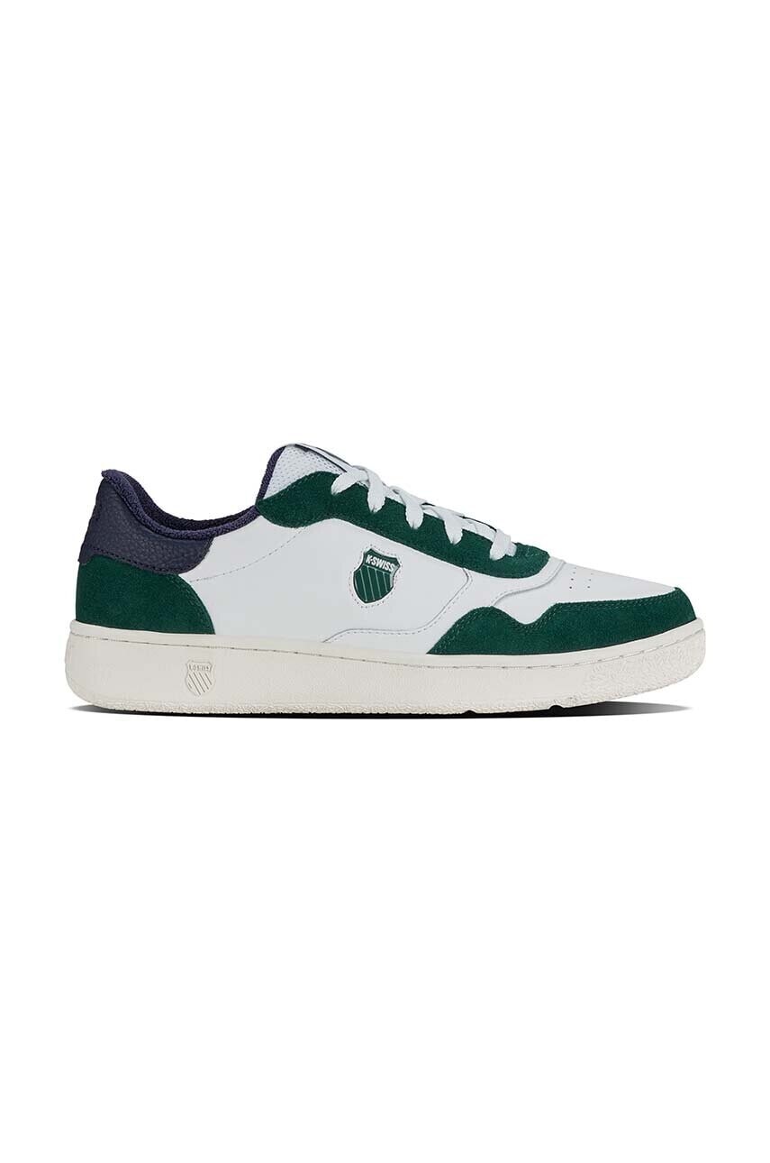 Kožené tenisky K-Swiss SLAMMSHIELD II zelená farba, 04312.378.M
