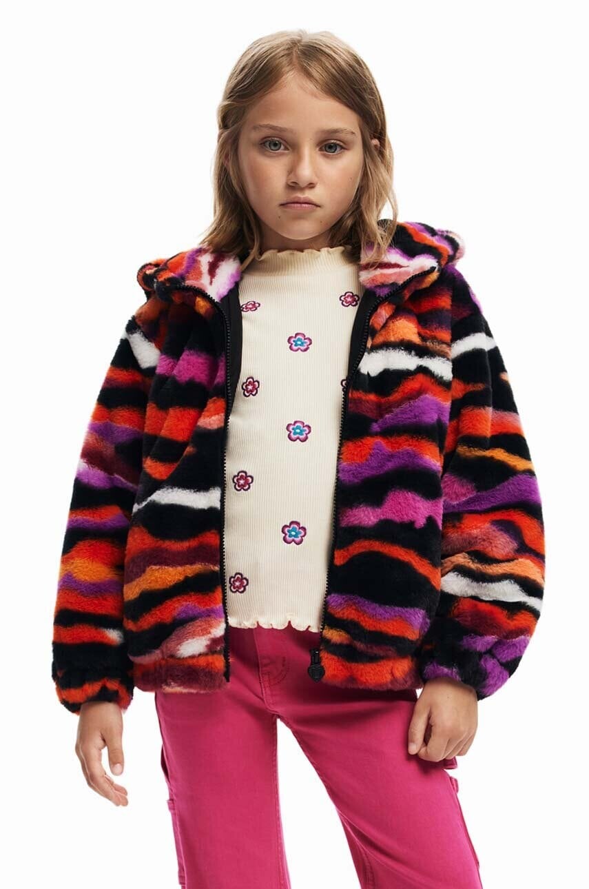 Detská bunda Desigual červená farba, 24WGEW09