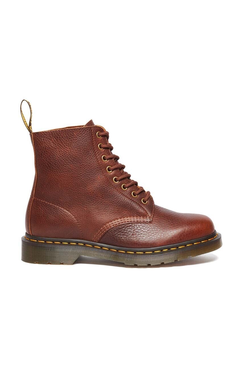 Kožené workery Dr. Martens 1460 Pascal Ambassador hnedá farba, na plochom podpätku, DM31976253