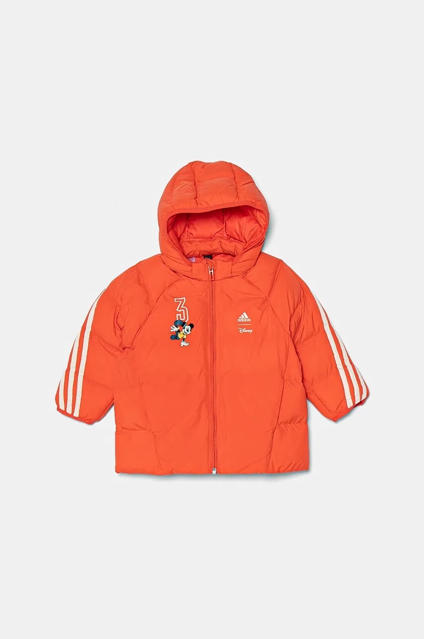 Bunda adidas I DY MMKT oranžová farba, IV9646