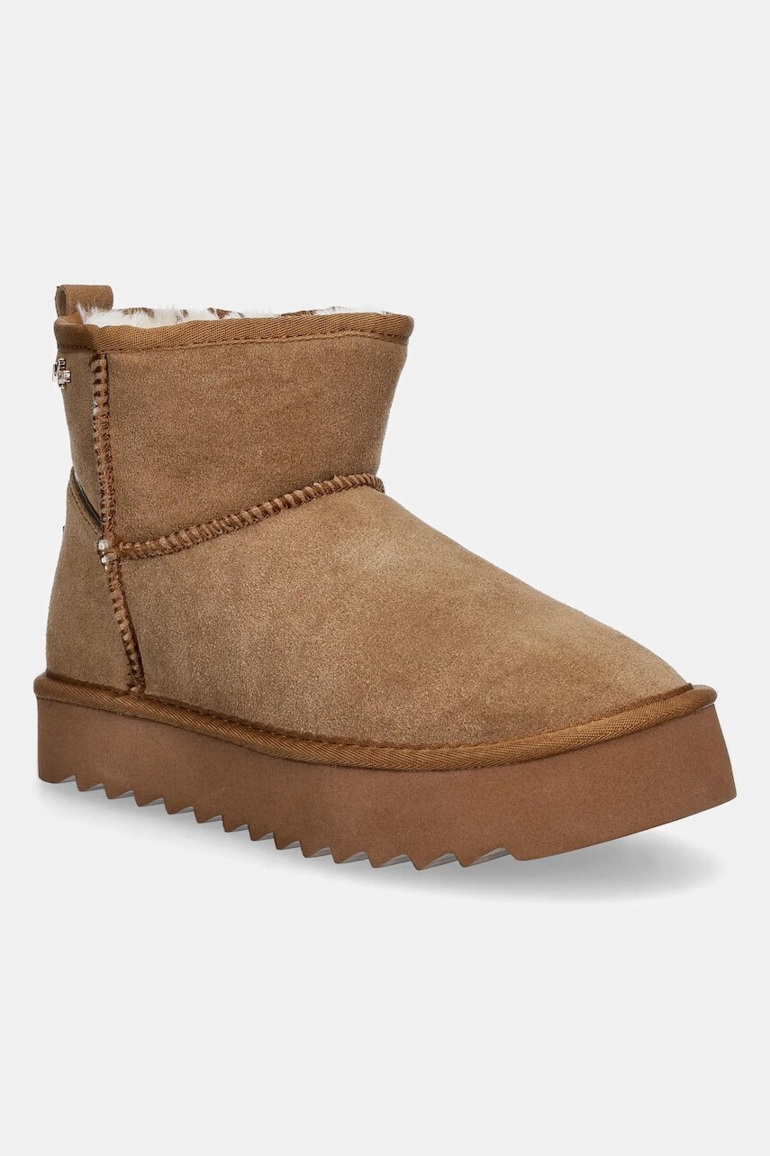 Semišové snehule Mexx HIGH JANE ORLEANS hnedá farba, MICH2000943W