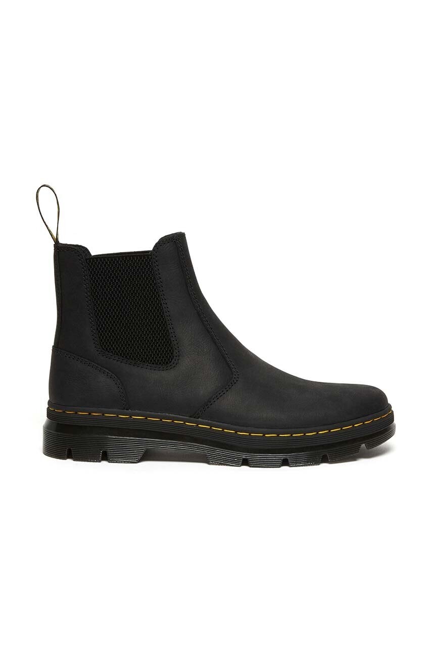 Topánky chelsea Dr. Martens Embury čierna farba, na plochom podpätku, DM26002001