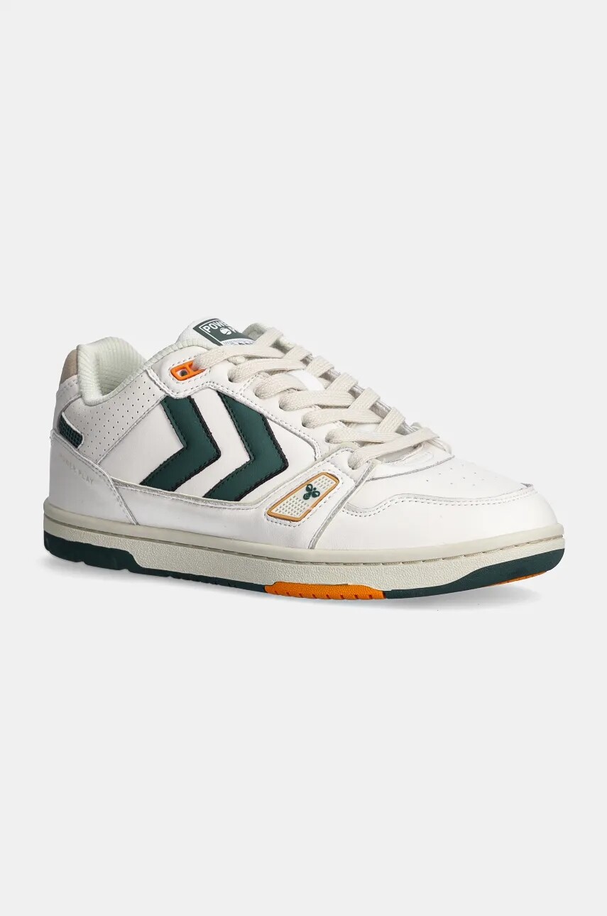 Kožené tenisky Hummel Power Play Lx-e béžová farba, 226244