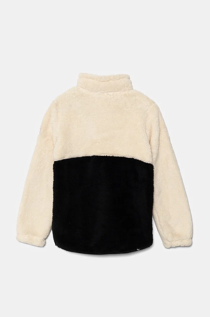 Detská fleecová mikina Roxy ALABAMA béžová farba, vzorovaná, ERGFT03941