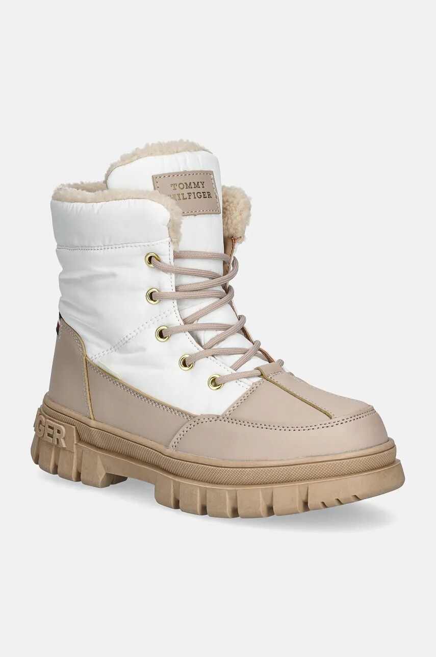 Detské zimné topánky Tommy Hilfiger béžová farba, T3A5-33609