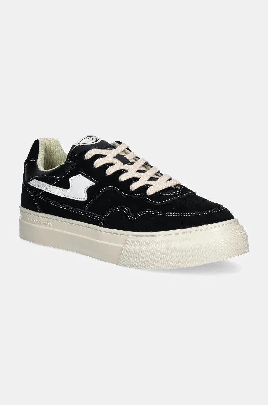 Semišové tenisky Stepney Workers Club Pearl S-Strike Suede čierna farba, YA23015