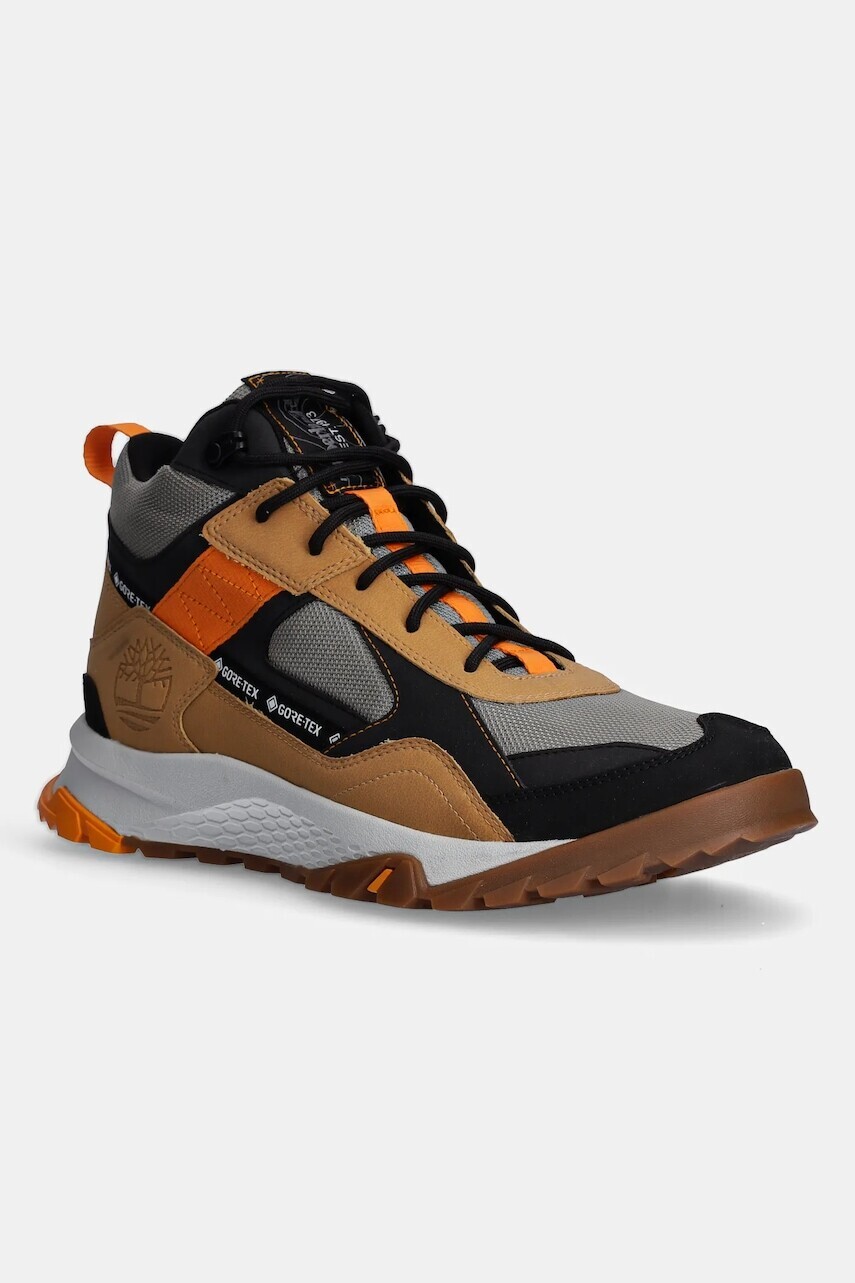 Kožené členkové topánky Timberland Lincoln Peak GTX pánske, hnedá farba, TB1A44RW2311