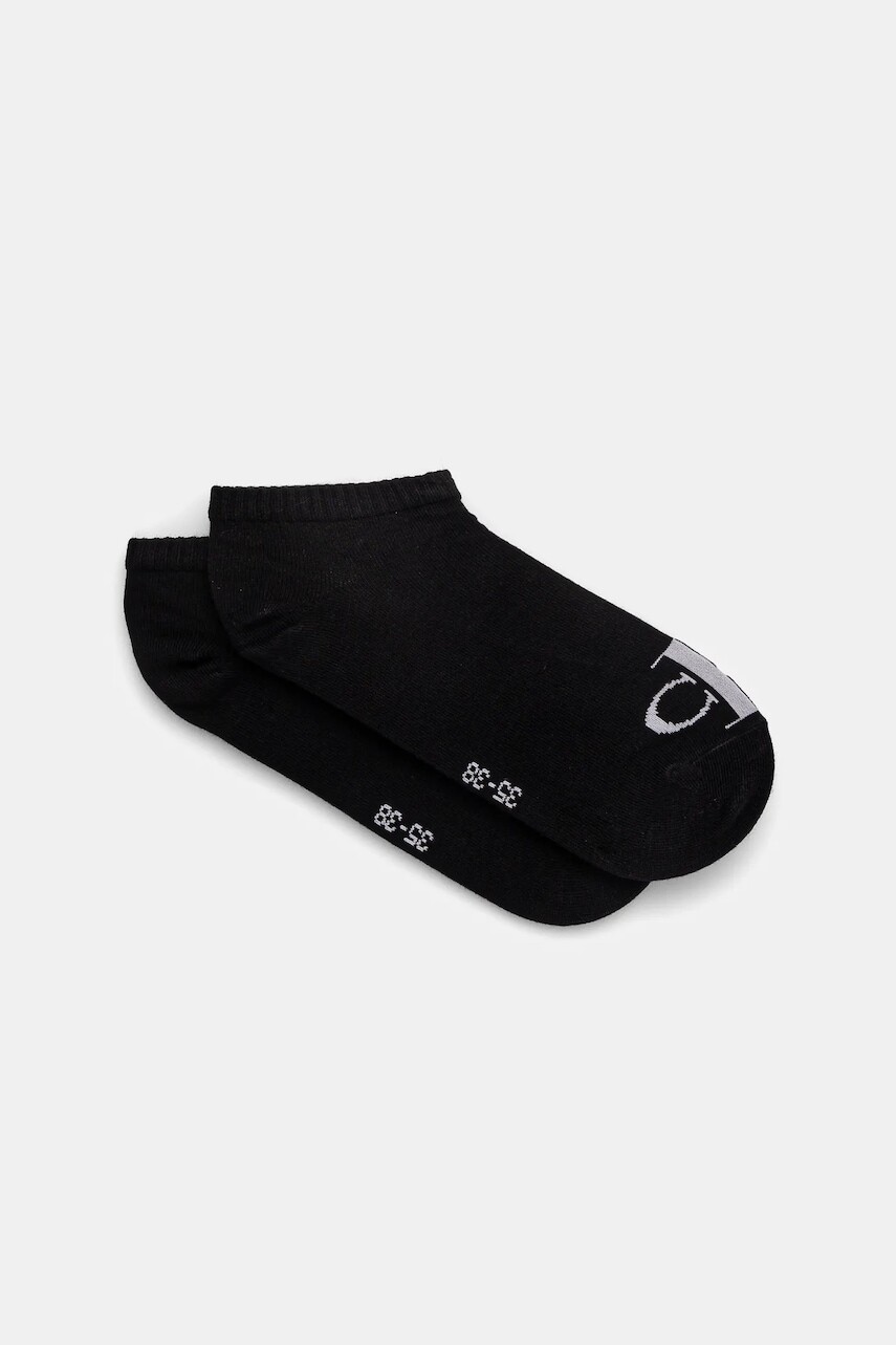 Ponožky Calvin Klein Jeans 2-pak dámske, čierna farba, 701228815