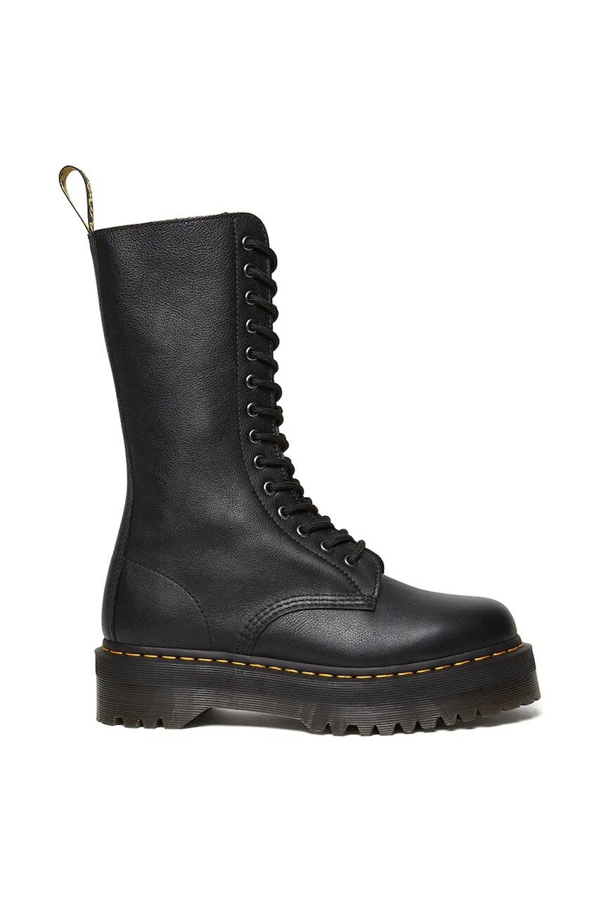 Kožené workery Dr. Martens 1b99 Quad dámske, čierna farba, na platforme, DM31426001