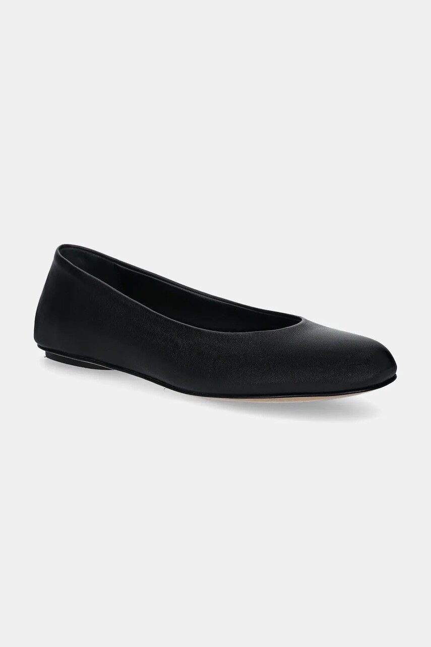 Kožené balerínky Weekend Max Mara TODI čierna farba, 2515521074600