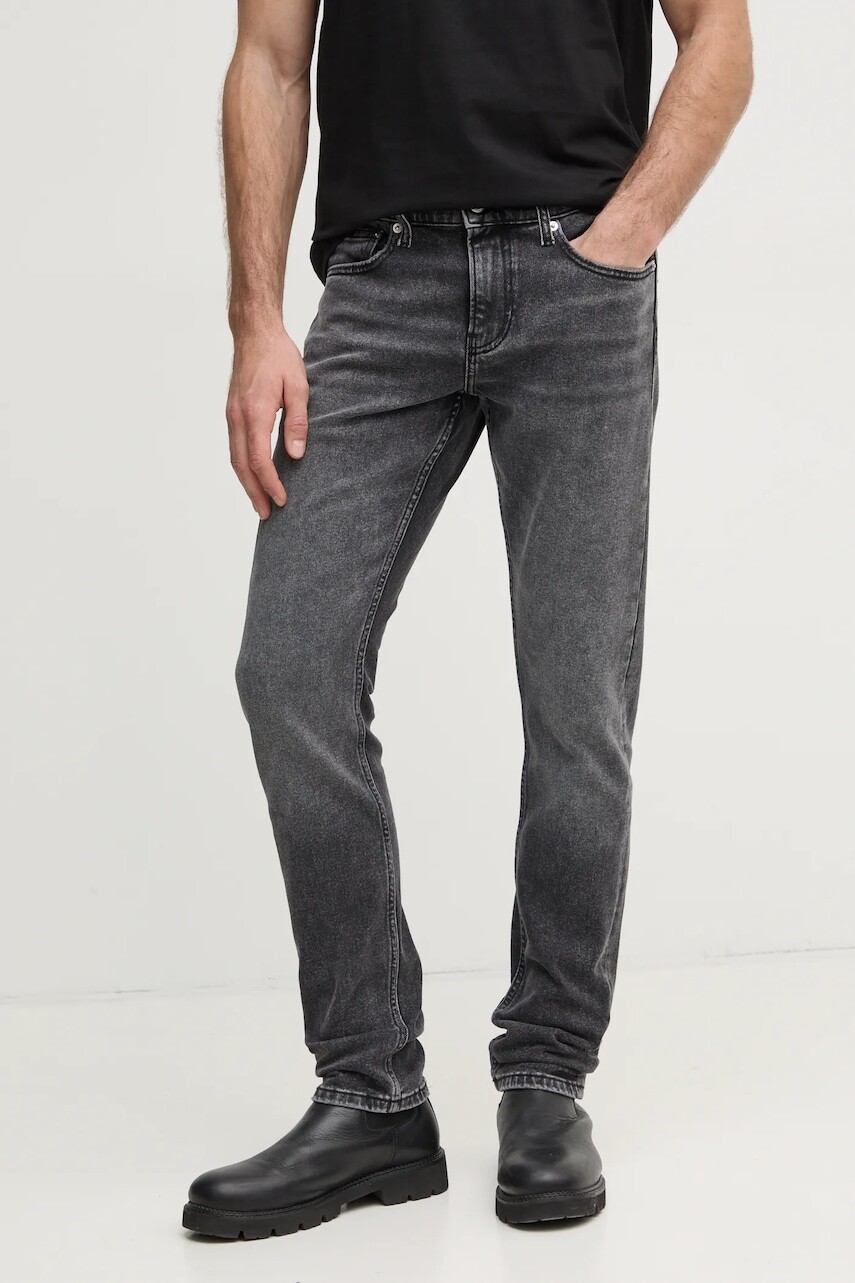 Rifle Calvin Klein Jeans pánske, šedá farba, J30J326520