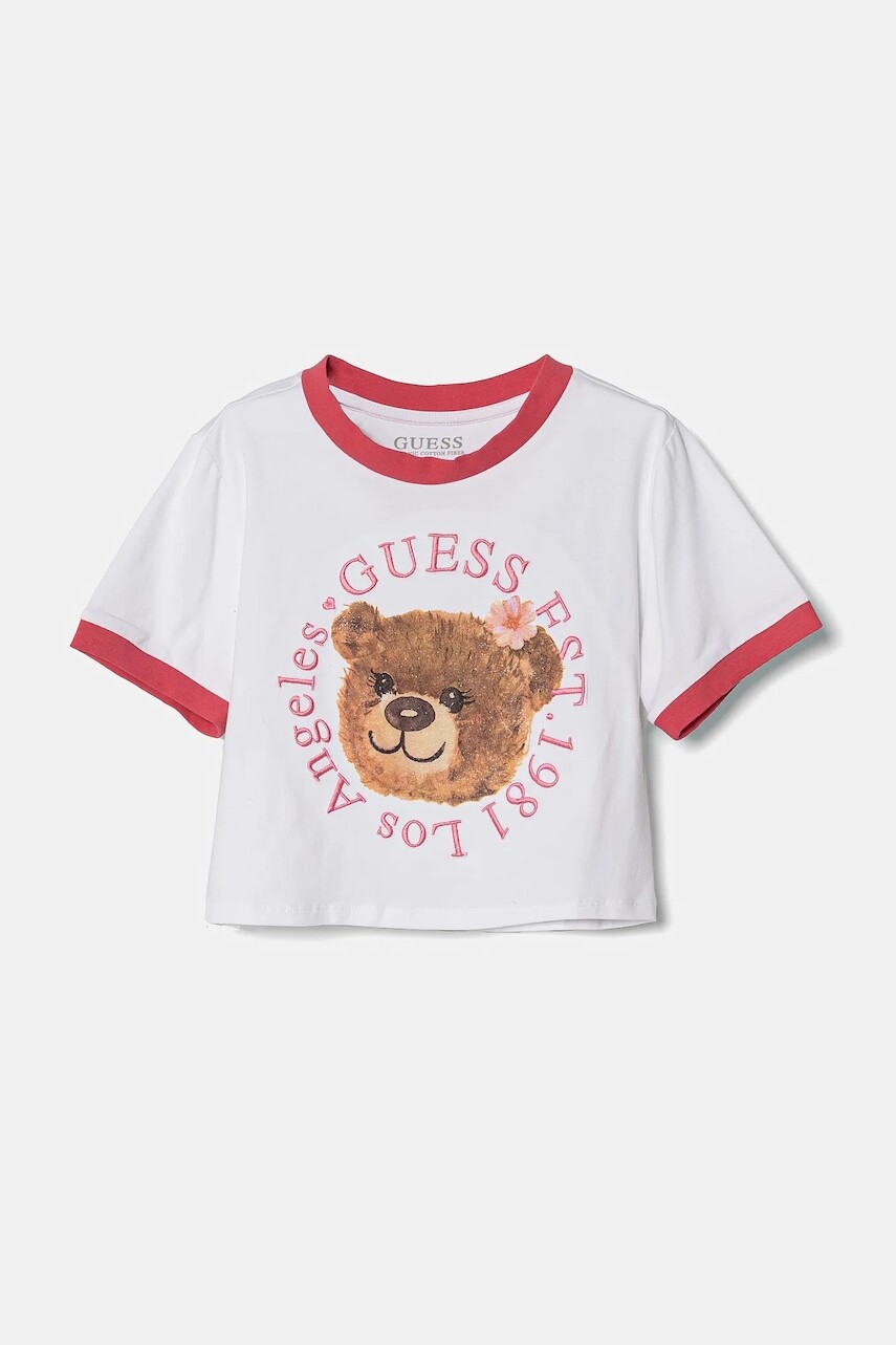 Detské tričko Guess biela farba, J5RI41 K6YW4