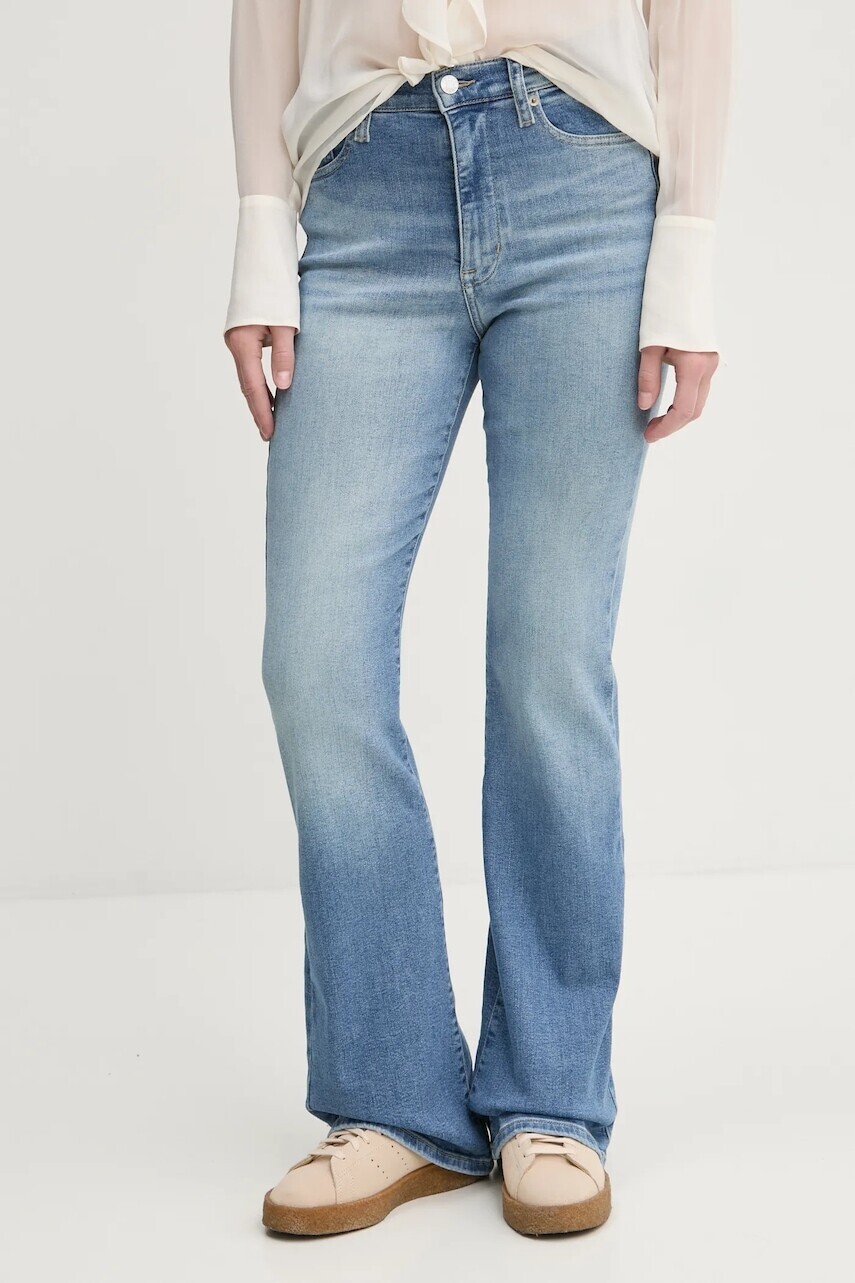 Rifle Tommy Jeans dámske, vysoký pás, DW0DW20218