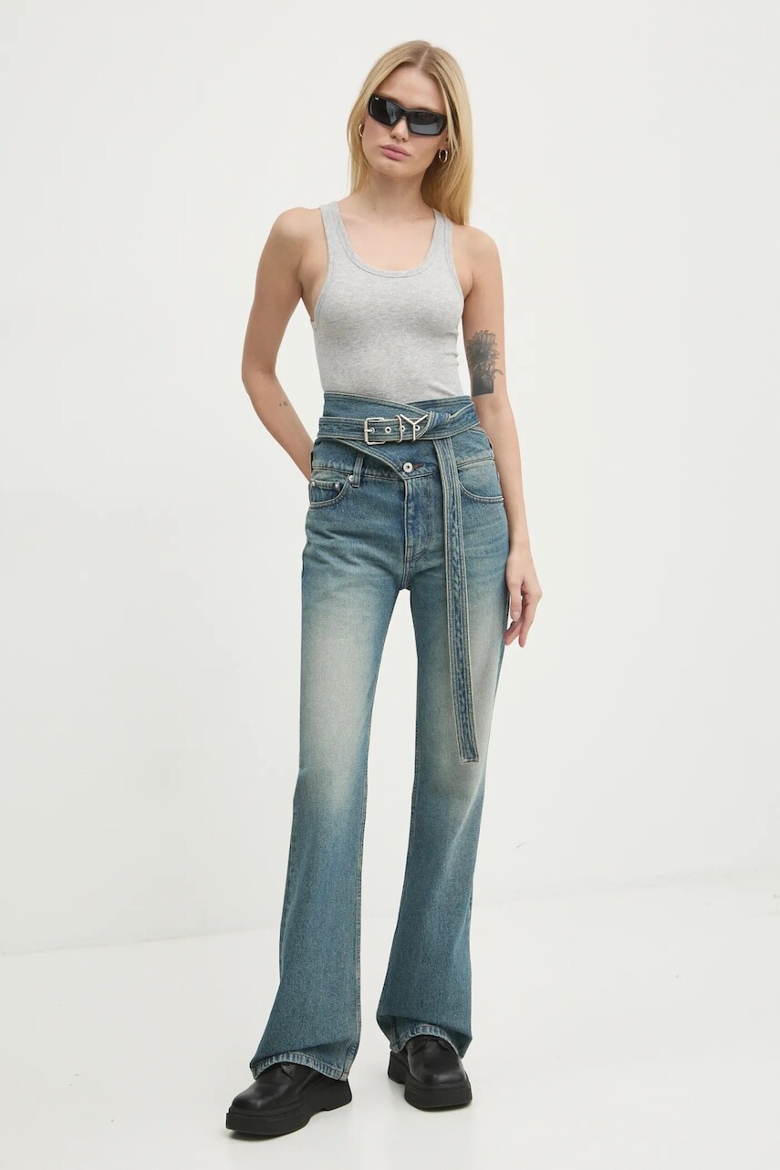 Rifle Y/Project WRAP BELT JEANS dámske, vysoký pás, 107PA006