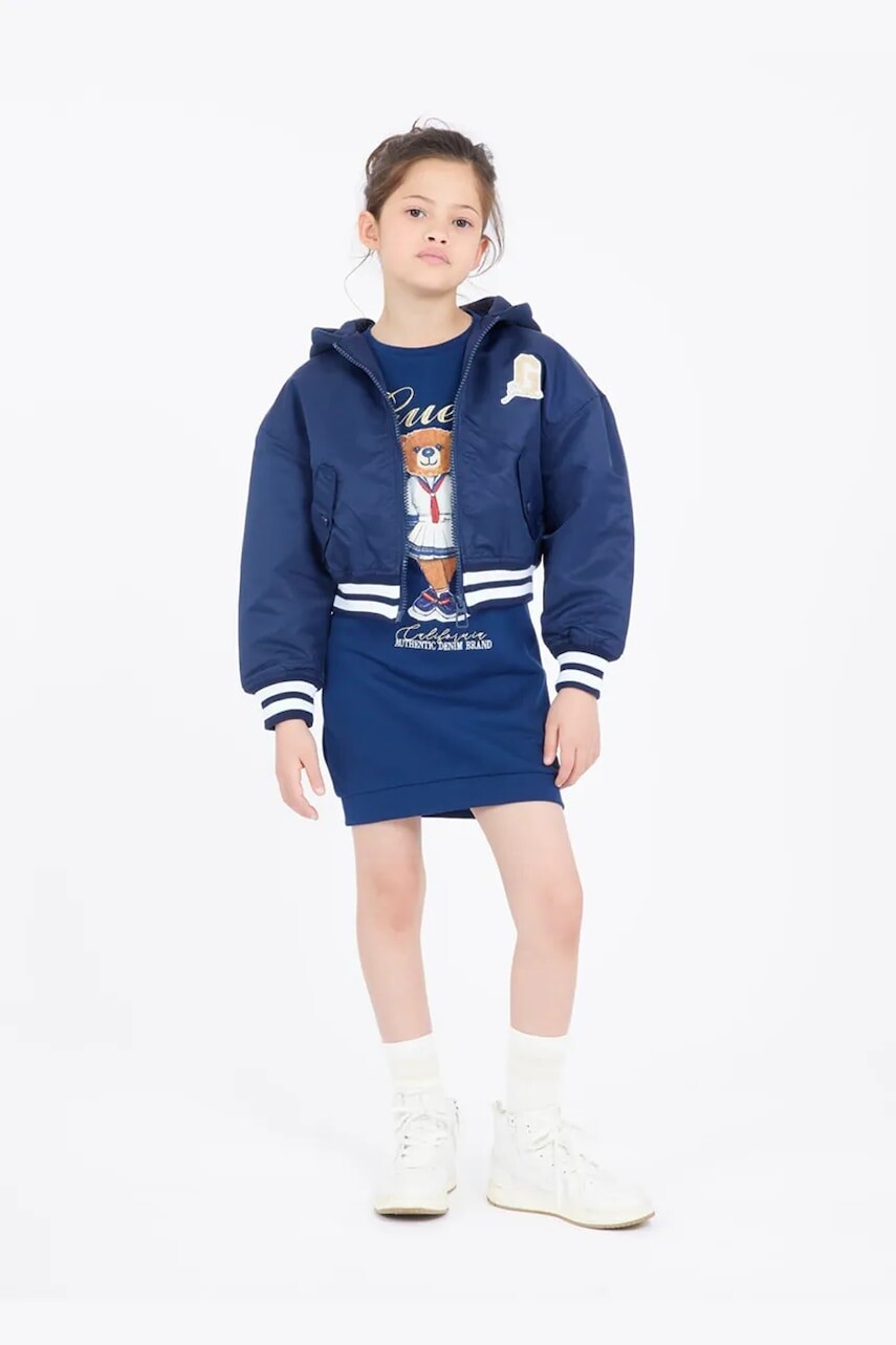 Detská bunda Guess tmavomodrá farba, J5RL09 WGB90