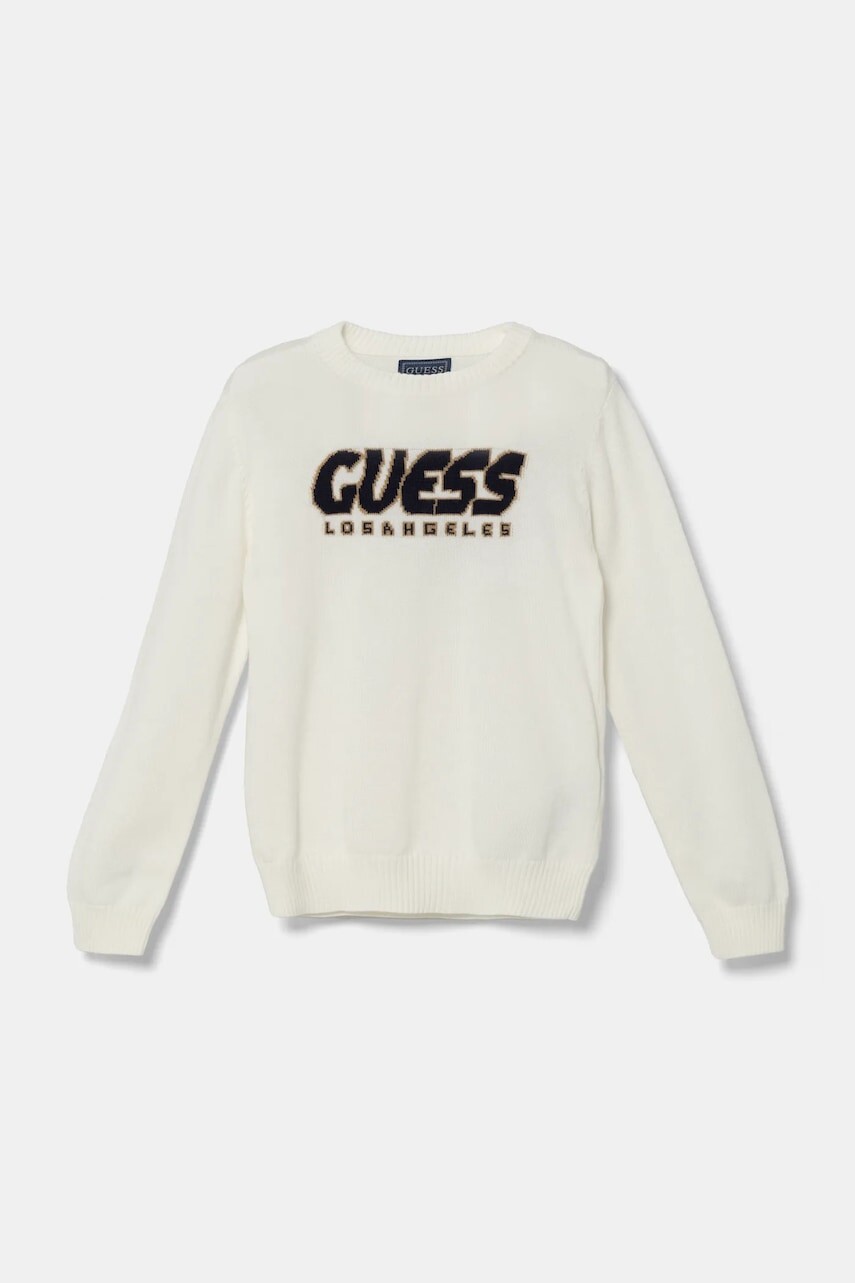 Detský sveter Guess biela farba, tenký, N5RR01 Z2BB0