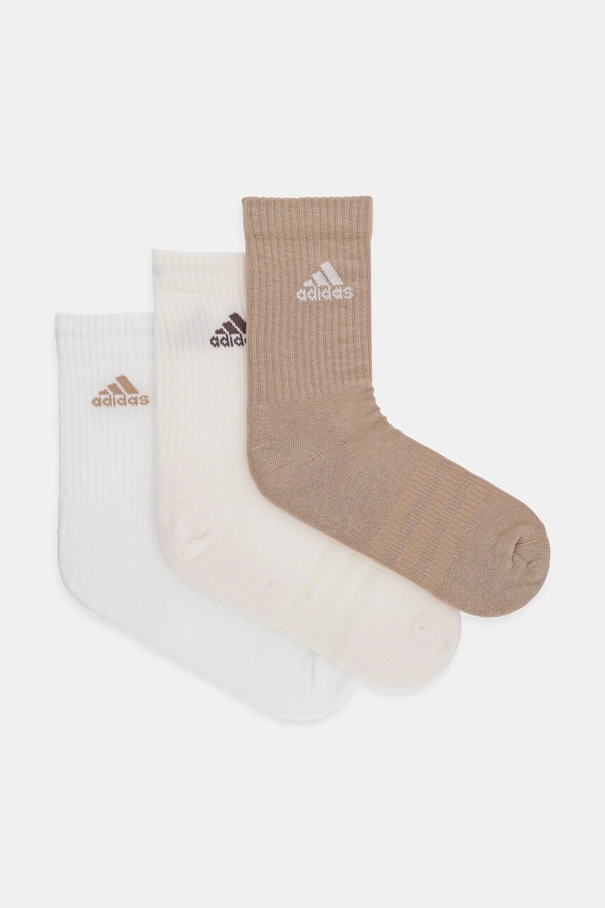Detské ponožky adidas C SPW CRW 3P 3-pak biela farba, JC9383