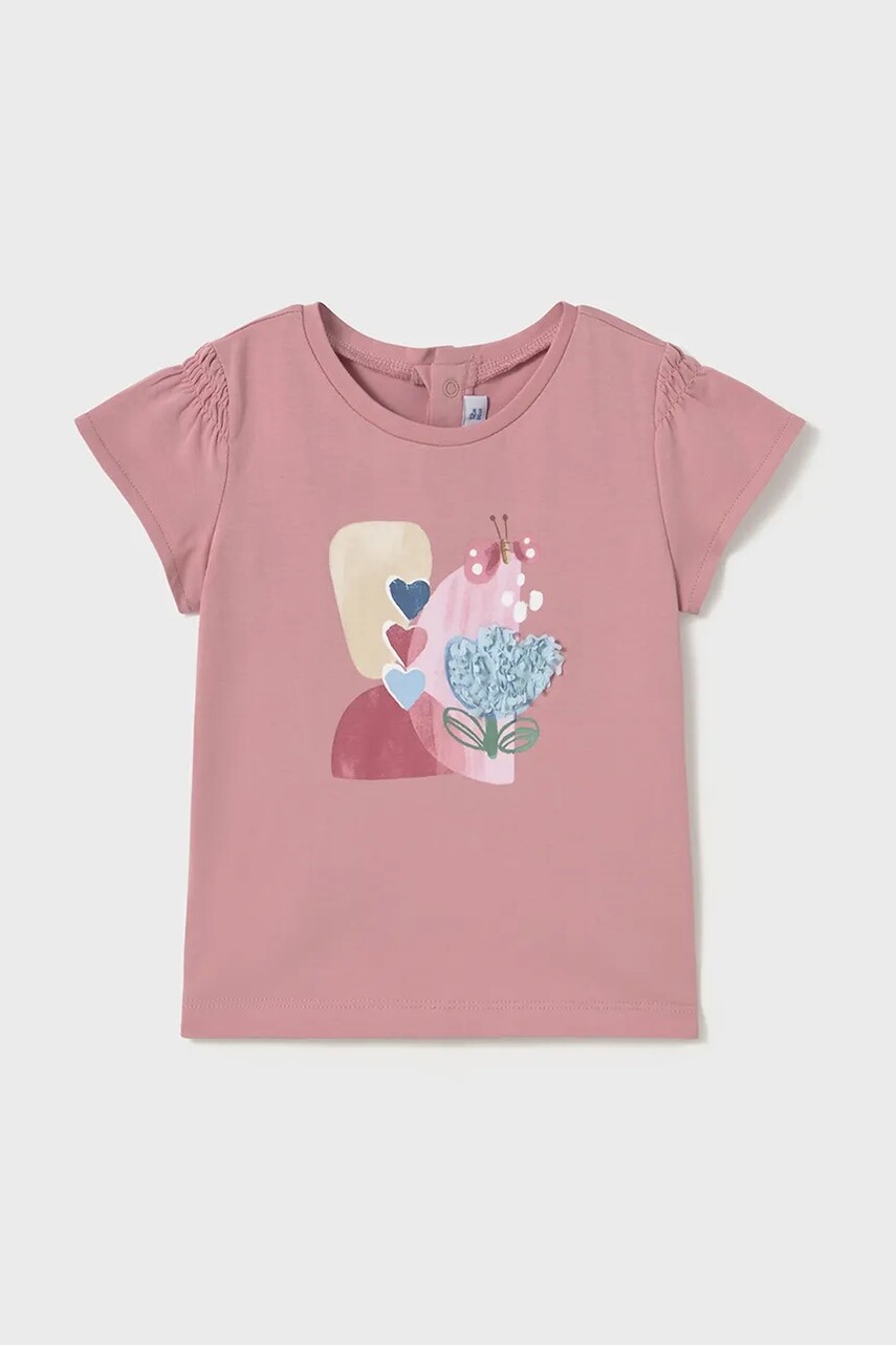 Detské tričko Mayoral ružová farba, 1049