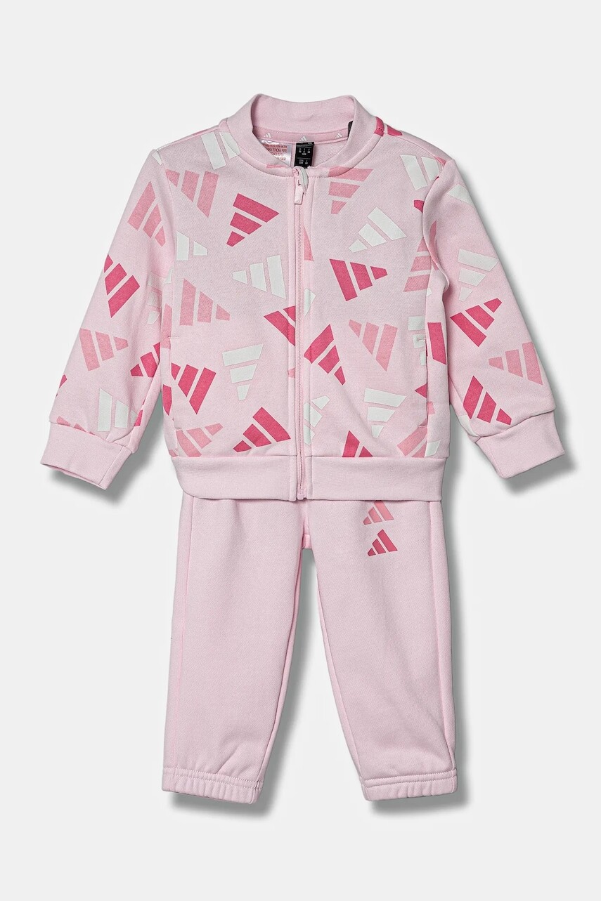Detská tepláková súprava adidas ružová farba, JC7709