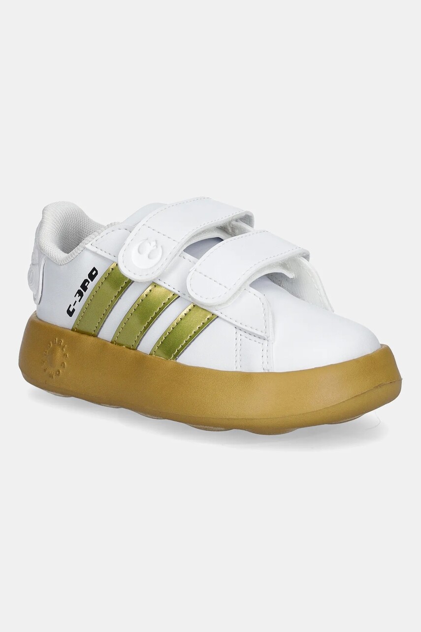 Detské tenisky adidas DROIDS Grand Court biela farba, IH1138