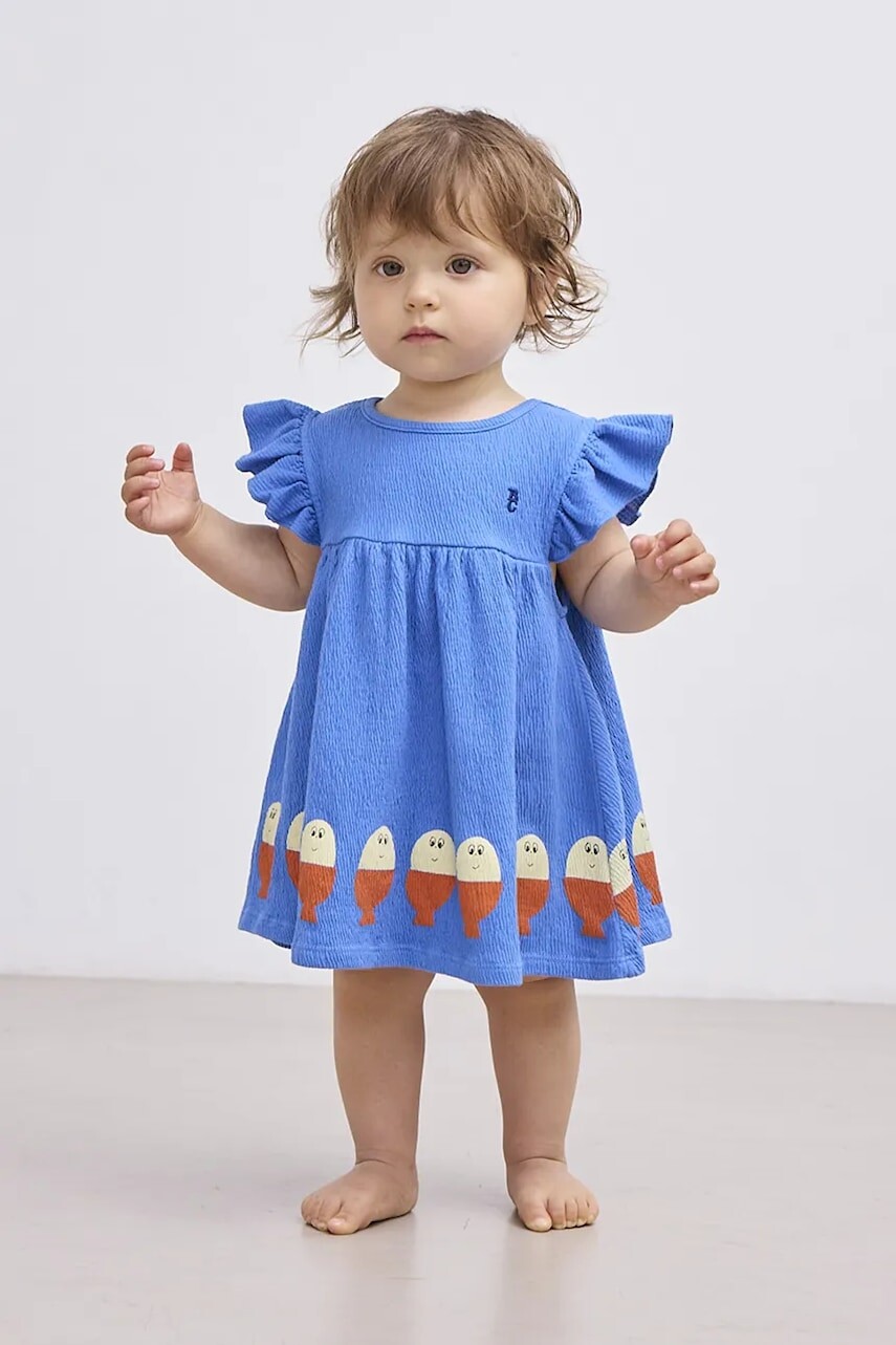 Šaty pre bábätká Bobo Choses Morning Egg mini, áčkový strih, 125AB119
