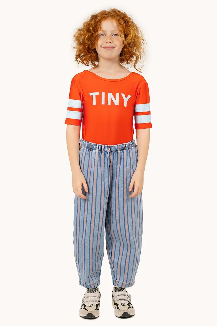 Detské bavlnené nohavice Tinycottons STRIPES MULTICOLOR PANT vzorované, SS25-238
