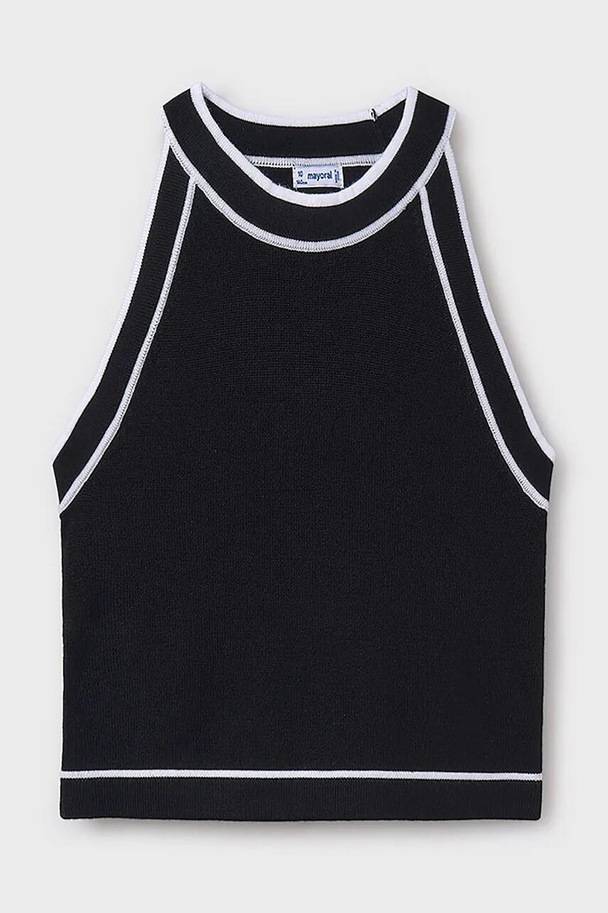 Detský top Mayoral čierna farba, 6041