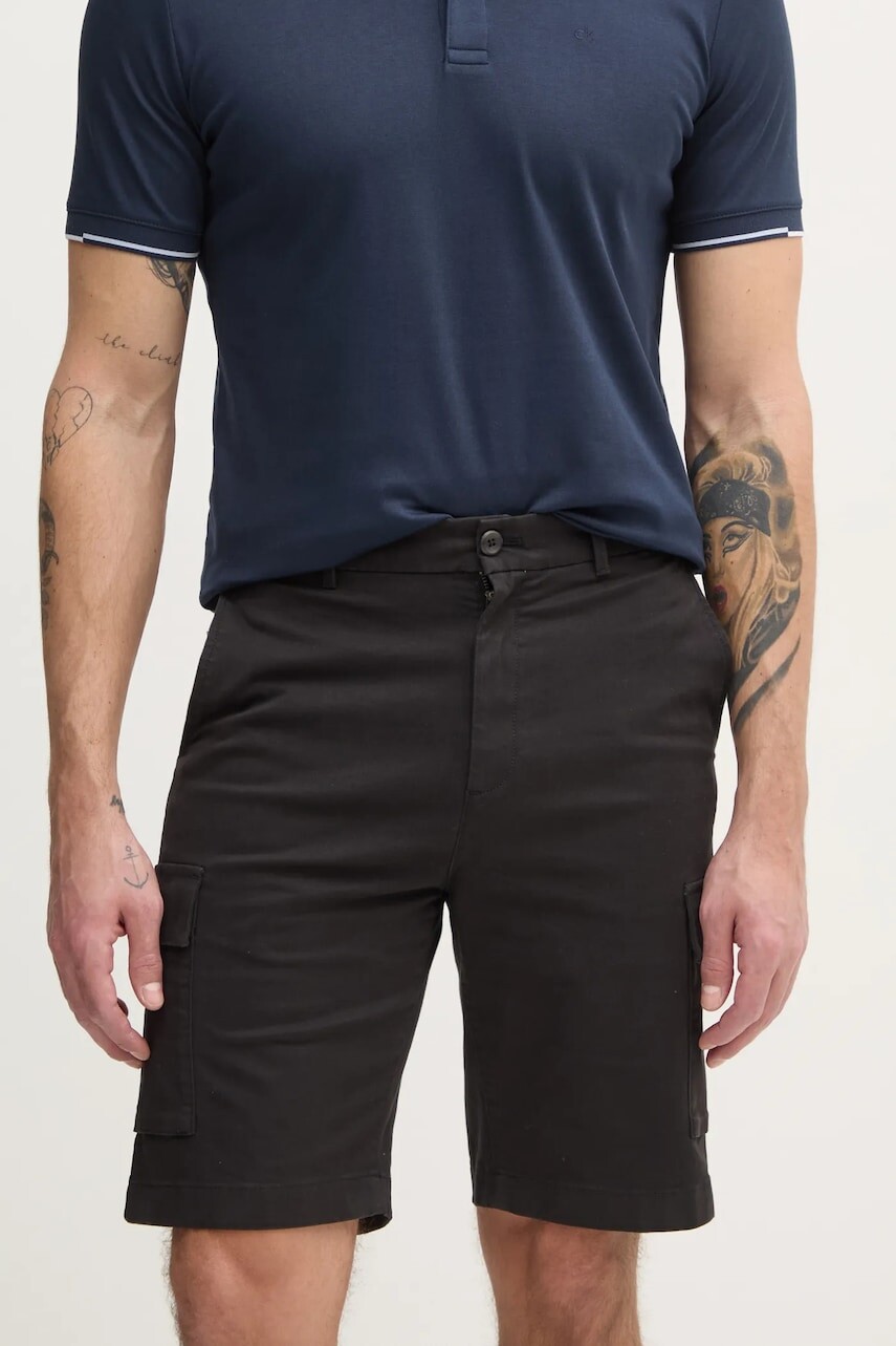 Šortky Calvin Klein pánske, čierna farba, K10K114067