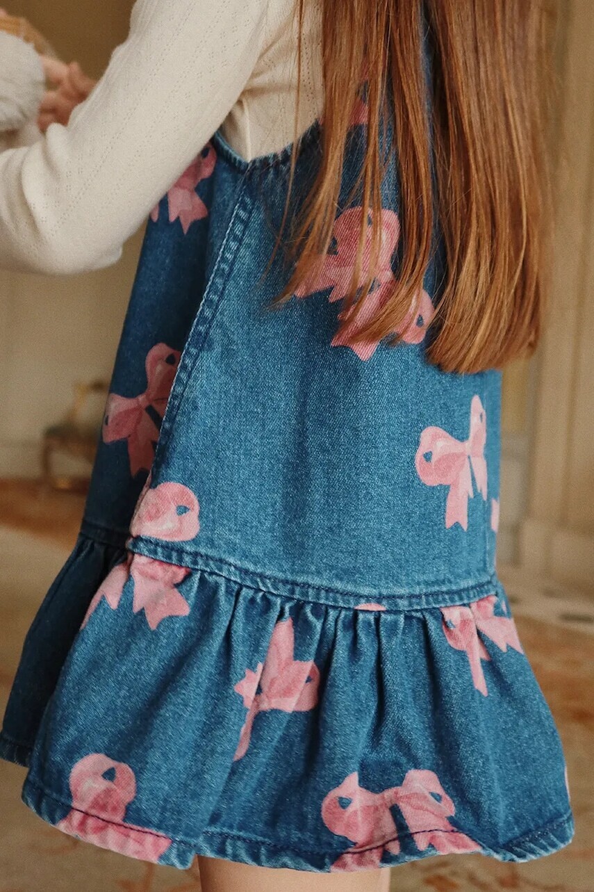 Dievčenské bavlnené šaty Konges Sløjd MAGOT DRESS GOTS mini, áčkový strih, KS102921