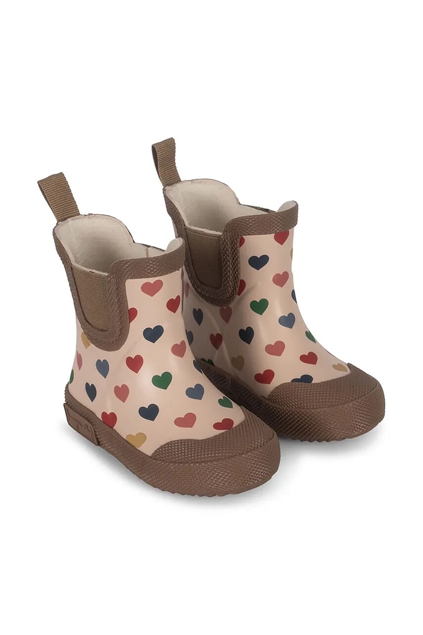 Detské gumáky Konges Sløjd WELLY RUBBER BOOTS béžová farba, KS102573