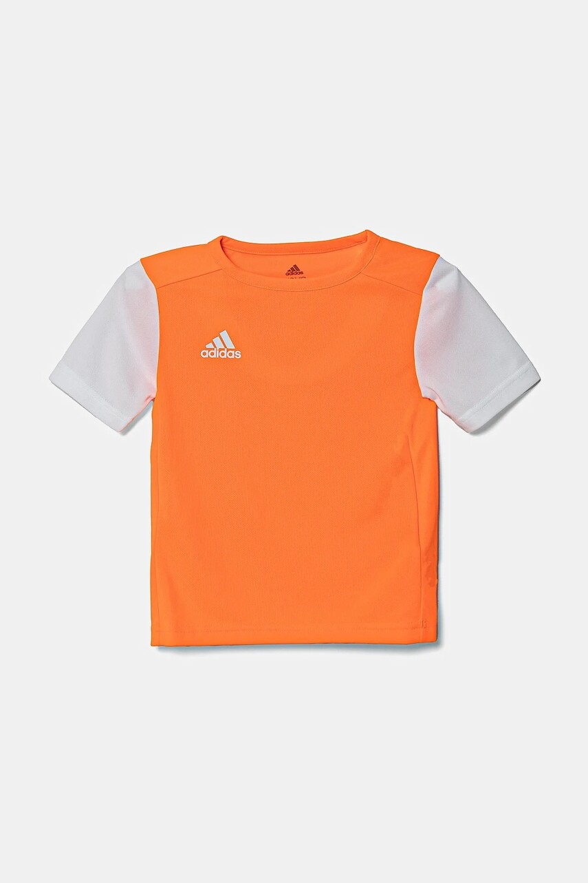 Detské tričko adidas Performance oranžová farba, s potlačou, DP3227