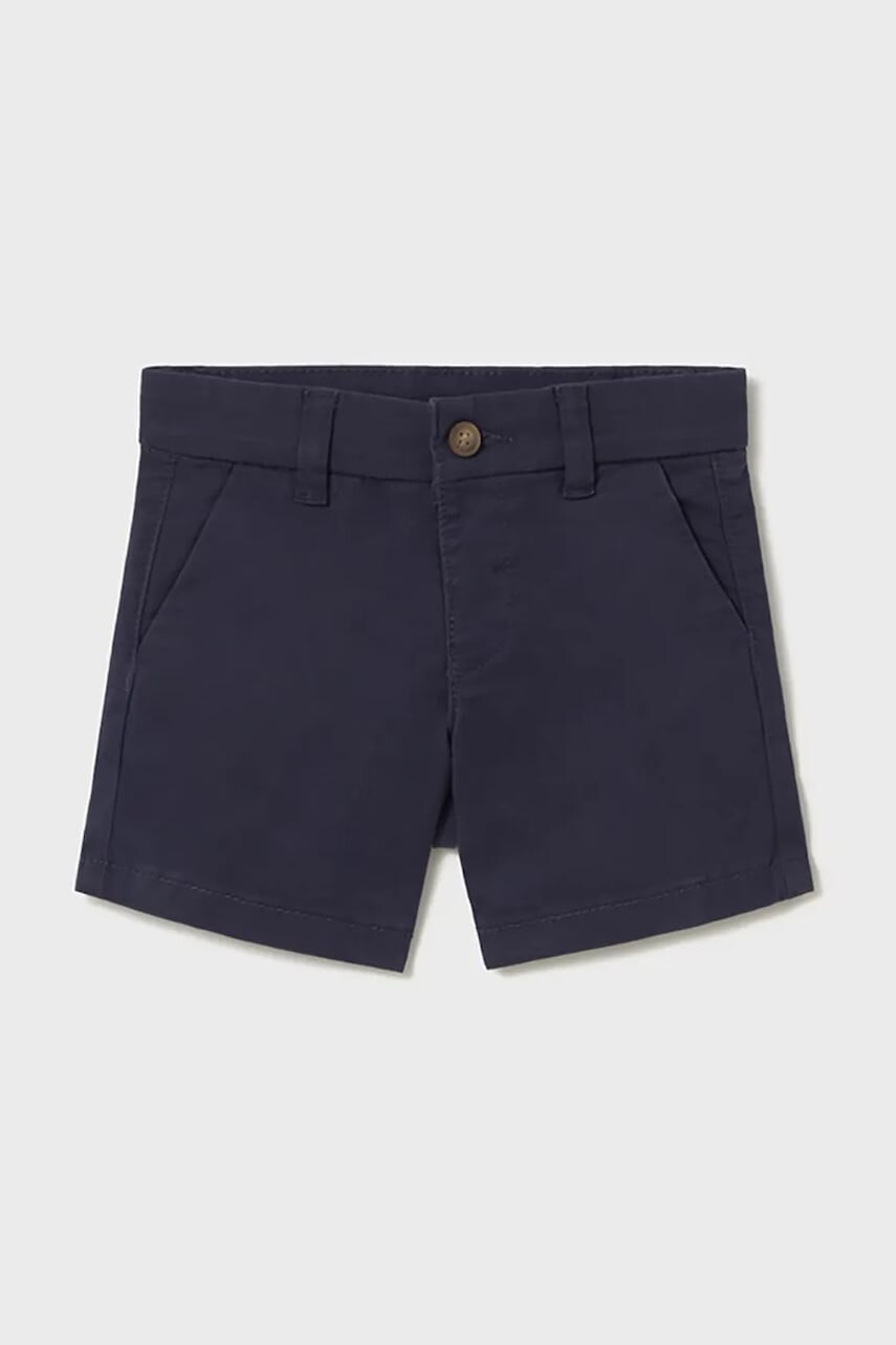 Detské krátke nohavice Mayoral chino basic tmavomodrá farba, 207