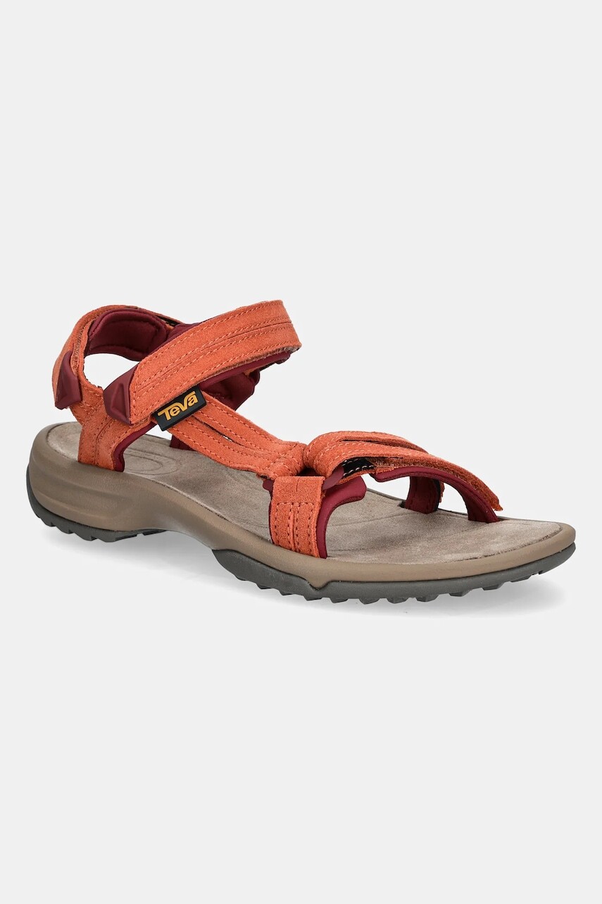 Sandále Teva Terra Fi Lite Suede 1124035.LNG-mlc, dámske, oranžová farba