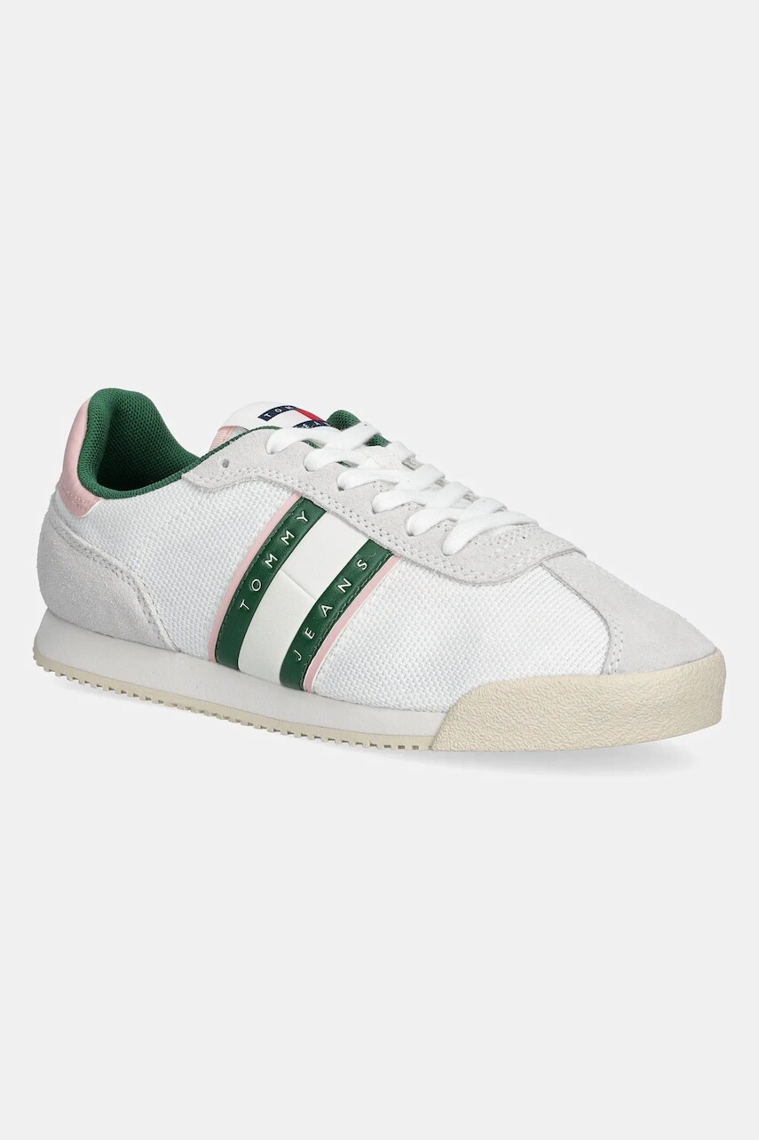 Tenisky Tommy Jeans LOW PROFILE RUNNER béžová farba, EN0EN02742