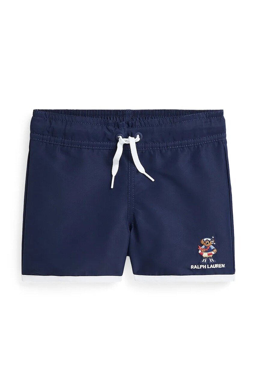 Detské plavkové šortky Polo Ralph Lauren tmavomodrá farba, 322964504001