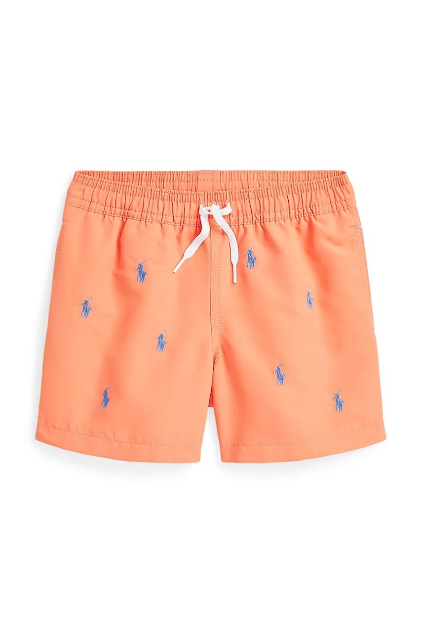 Detské plavkové šortky Polo Ralph Lauren oranžová farba, 322966844001