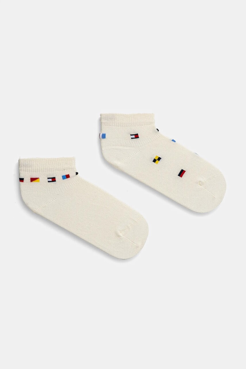 Detské ponožky Tommy Hilfiger 2-pak béžová farba, 701232719