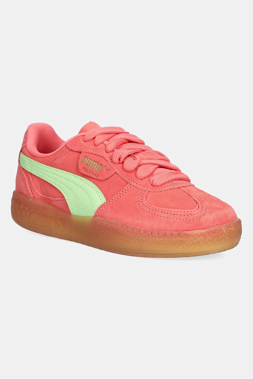 Semišové tenisky Puma Palermo Moda Xtra Gum Wns dámske, oranžová farba, 400323