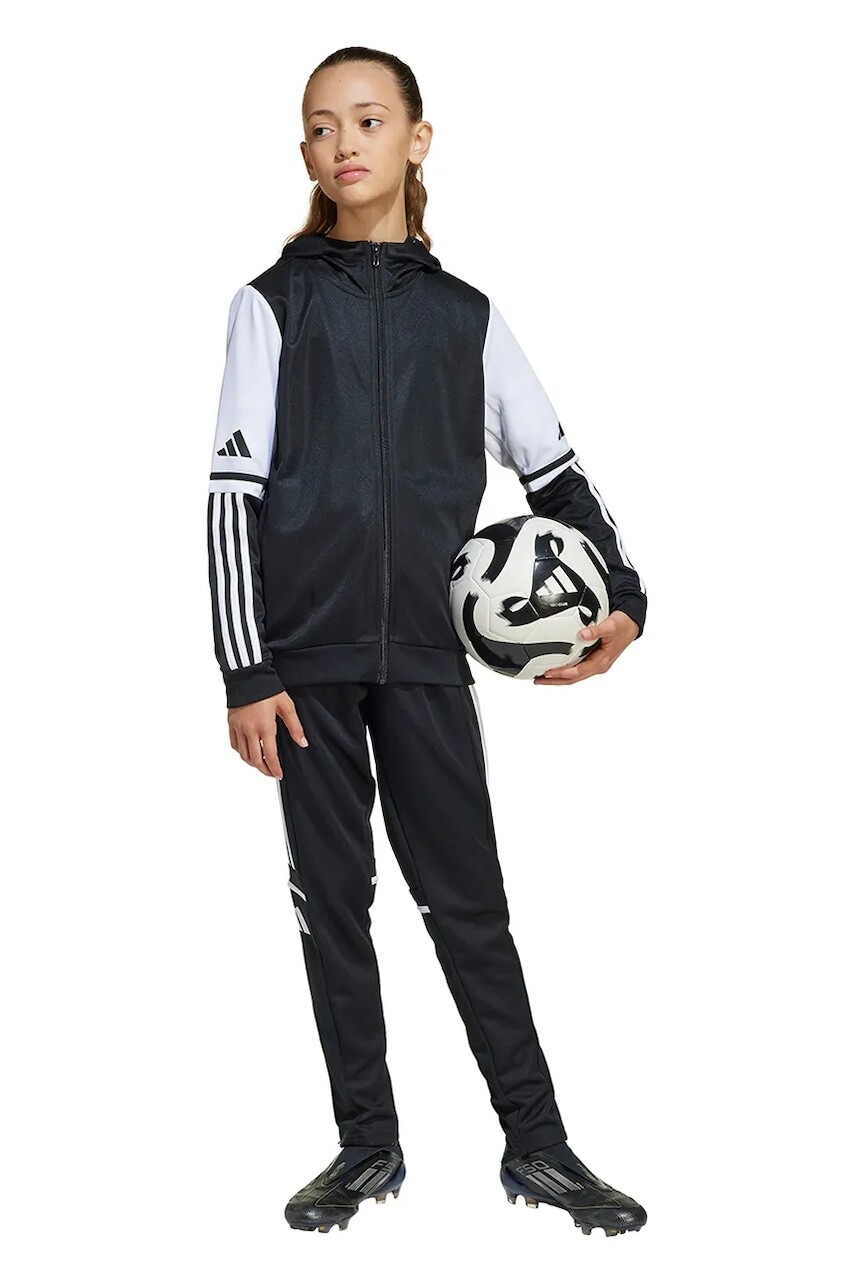 Detská mikina adidas Performance čierna farba, vzorovaná, JE2756