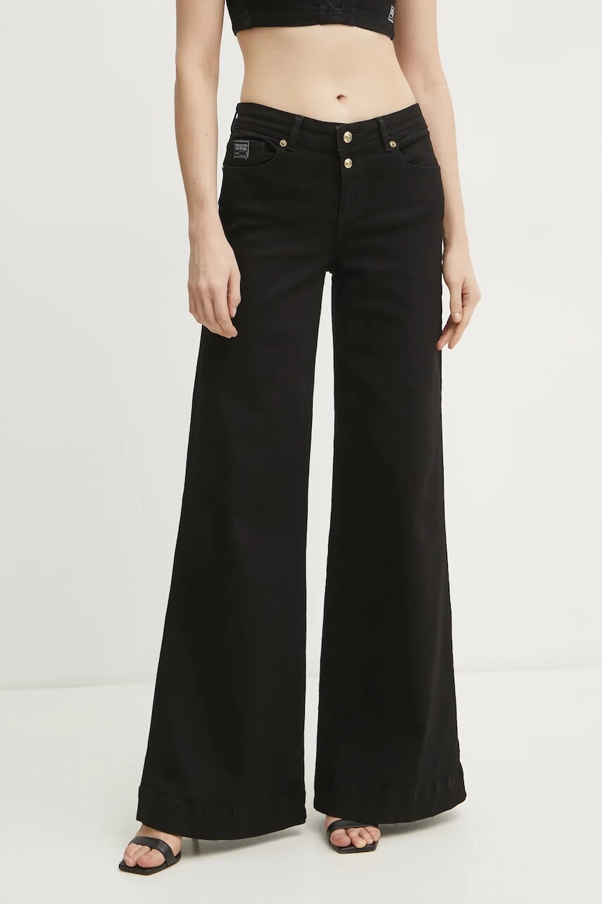 Rifle Versace Jeans Couture dámske, čierna farba, 78HAB561 CDW00