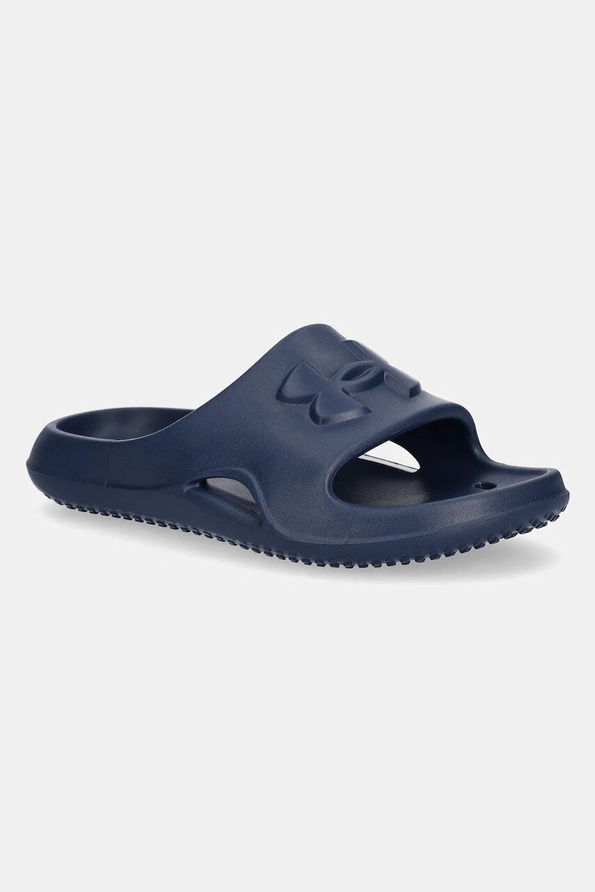 Detské šľapky Under Armour Locker V SL tmavomodrá farba, 3028732