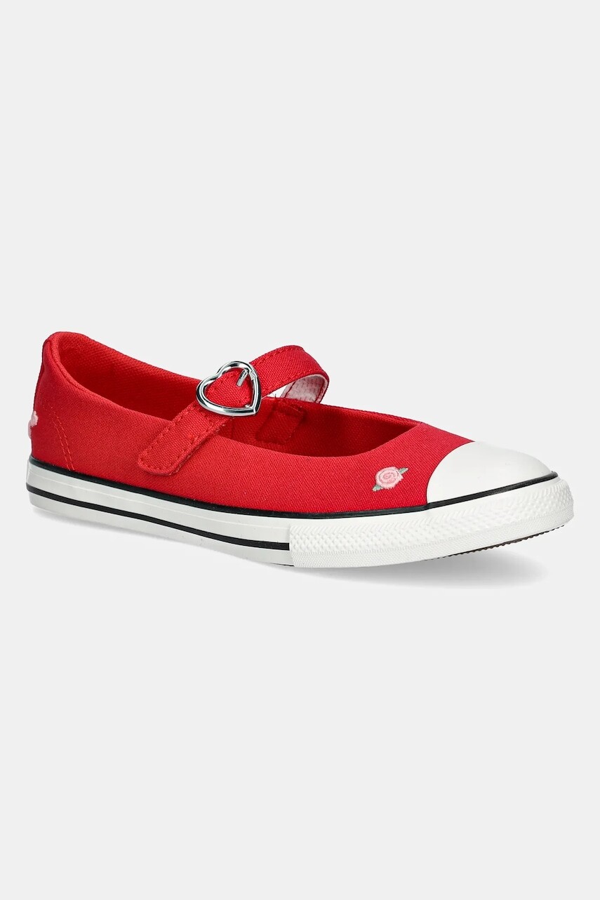 Detské tenisky Converse Chuck Taylor All Star Dainty Mary Jane červená farba, A12731C